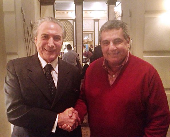 Presidente da FERJ em encontro com Michel Temer