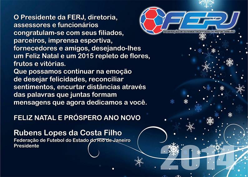 BOAS FESTAS E UM FELIZ 2015