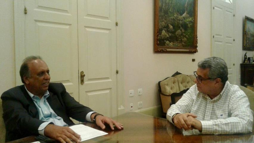 SOS Maracanã: Governador Pezão recebe o Presidente Rubens Lopes