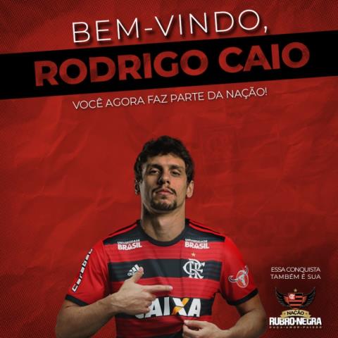 Flamengo anuncia Rodrigo Caio