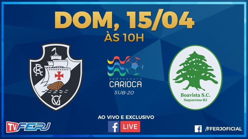 Sub20 ao vivo: Vasco x Boavista pela semifinal da Taça Rio
