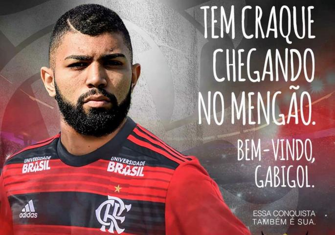 Flamengo oficializa o atacante Gabigol