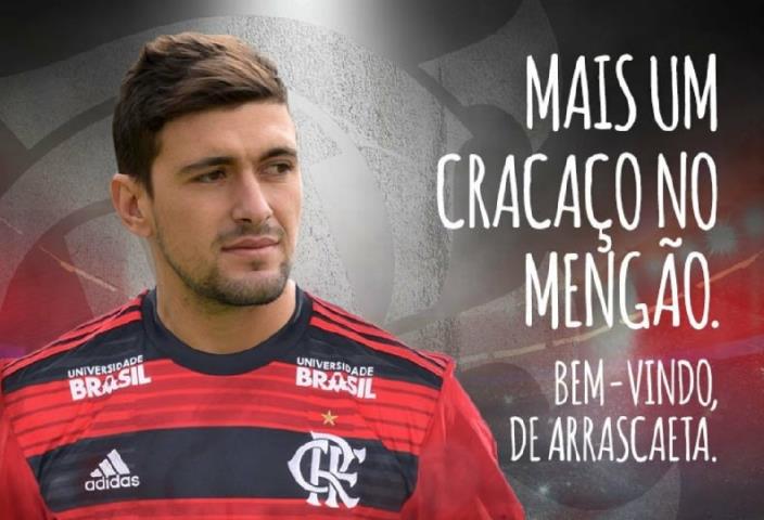 Flamengo oficializa uruguaio Arrascaeta