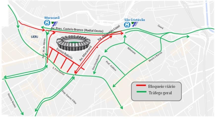 Esquema especial de Trânsito para Fla x Palmeiras