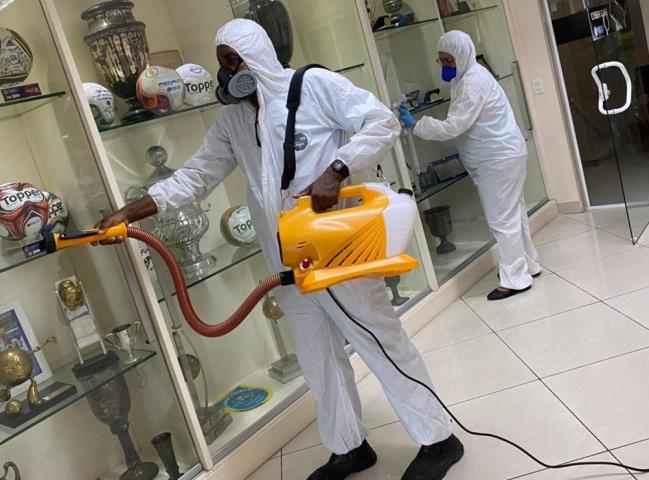 Sede da FERJ recebe sanitização contra o Covid-19