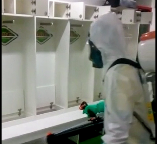 Cabofriense realiza sanitização do Estádio Alair Corrêa