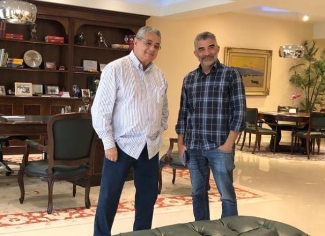 Presidente da FERJ recebe o infectologista Edimilson Migowski