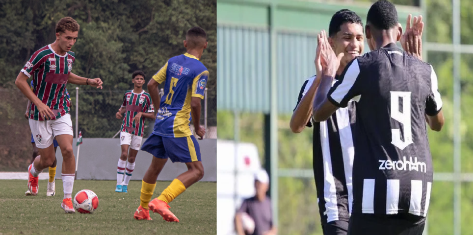 Copas Rio Sub-15 e Sub-17: Flu e Botafogo são líderes e têm vantagem na semifinal