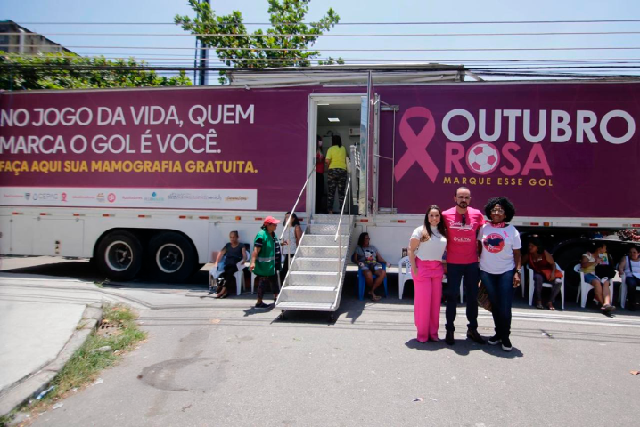 Bangu leva ação do Outubro Rosa ao Estádio Moça Bonita