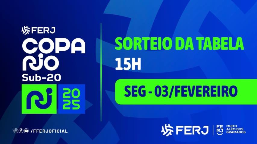 Sorteio da Copa Rio Sub-20