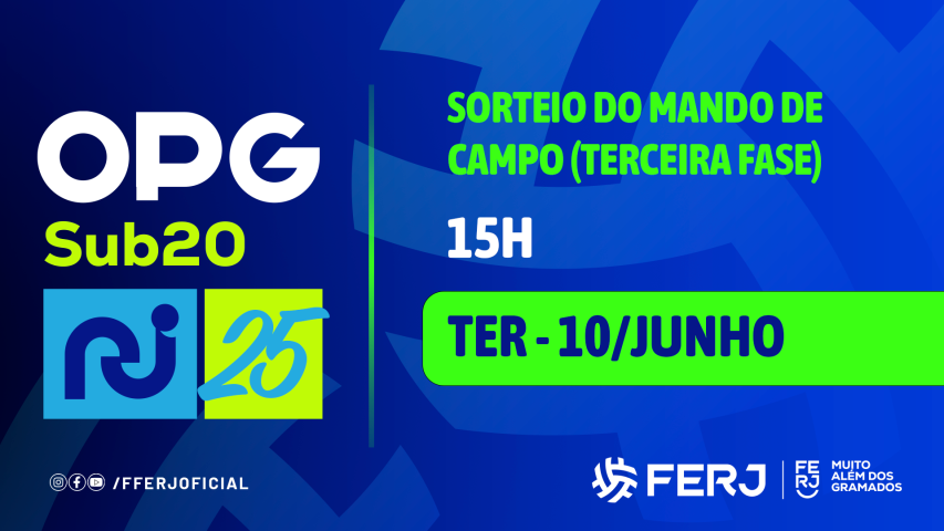 Sorteio dos mandos do Torneio OPG
