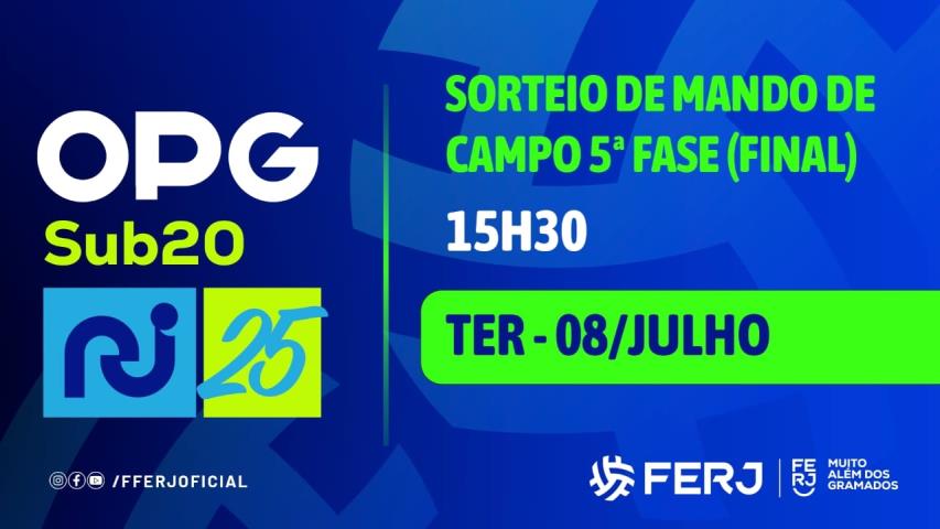 OPG: Sorteados os mandos de campo das finais