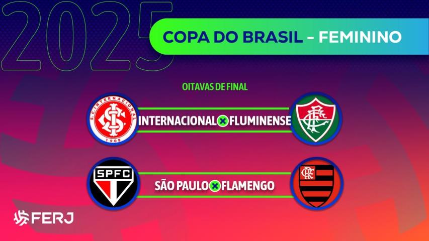 Dupla Fla-Flu joga fora de casa nas oitavas da Copa do Brasil Feminina