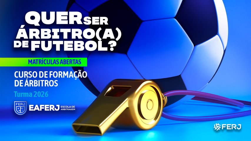 Curso de Árbitros - Turma 2026: matrículas abertas