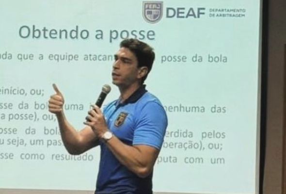 Árbitro VAR da FERJ e CBF ministrará aula inaugural do curso de arbitragem 2026