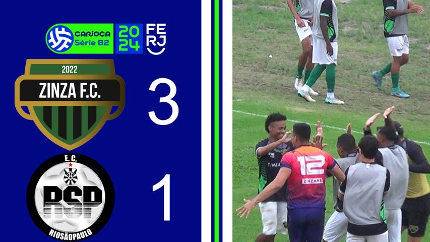Zinzane 3x1 Rio São Paulo - Carioca Série B2 - Taça Maracanã - 5ª Rodada