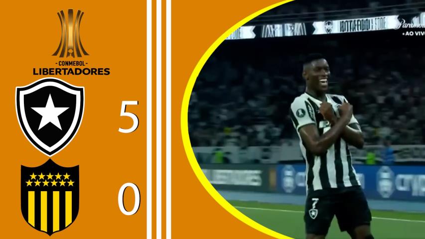 Botafogo 5x0 Peñarol - Libertadores 2024 - Semifinais - Jogo de Ida