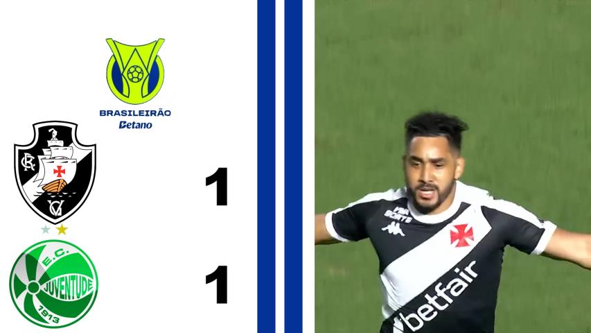Vasco 1x1 Juventude - 29ª Rodada - Brasileiro Série a 2024