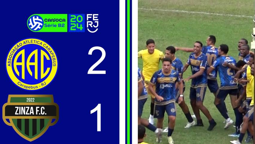 Carapebus 2x1 Zinzane - Carioca Série B2 - Taça Maracanã - 2ª Rodada