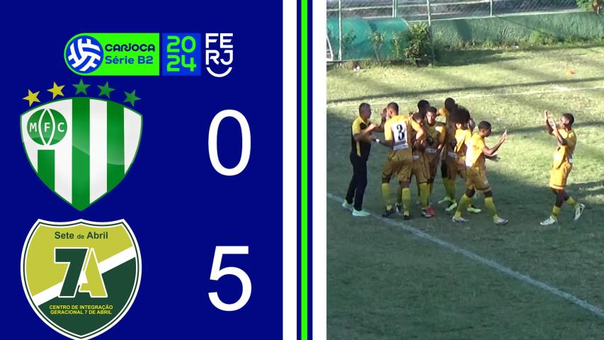 Mageense 0x5 7 de Abril - Carioca Série B2 - Taça Maracanã - 2ª Rodada