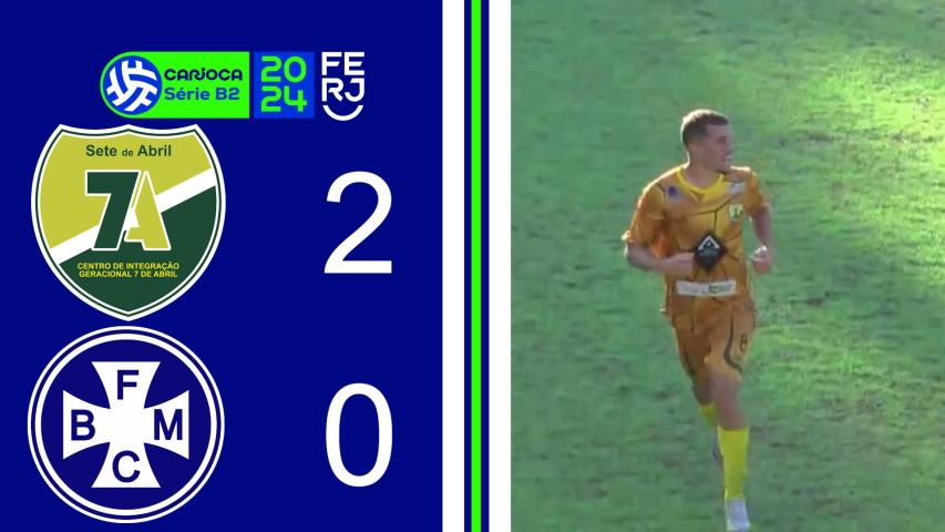 7 de Abril 2x0 Barra Mansa - Carioca Série B2 - Taça Maracanã - 10ª Rodada