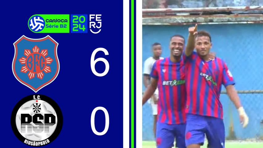 Bonsucesso 6x0 Rio São Paulo - Carioca Série B2 - Taça Maracanã - 9ª Rodada