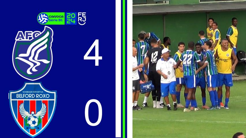Artsul 4x0 Belford Roxo - Carioca Série B1 - Taça Corcovado - 8ª Rodada