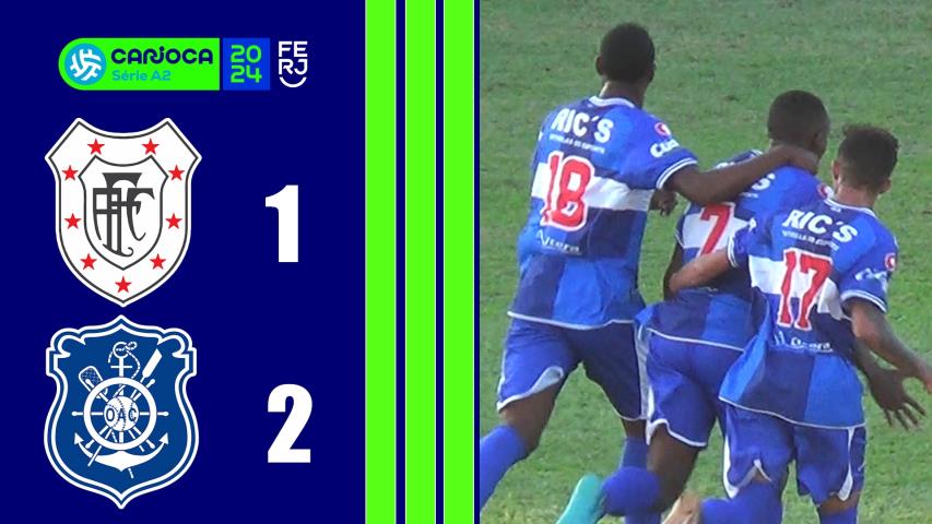 Americano 1x2 Olaria - Carioca Série A2 - Taça Santos Dumont - 4ªrodada
