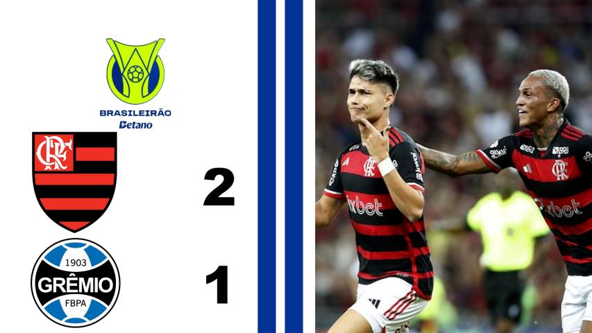 Flamengo 2x1 Grêmio - 8ª Rodada - Brasileiro Série a 2024
