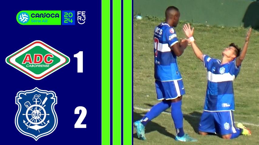 Cabofriense 1x2 Olaria - Carioca Série A2 - Taça Santos Dumont - 6ªrodada