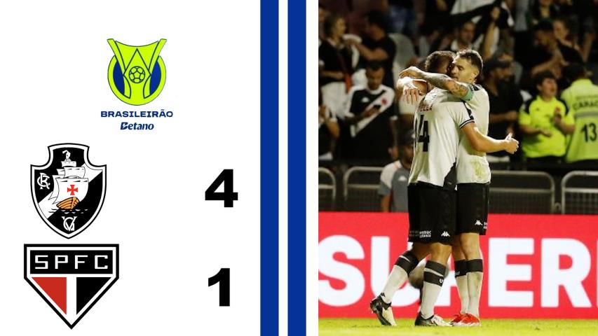 Vasco 4x1 São Paulo- 11ª Rodada - Brasileiro Série a 2024