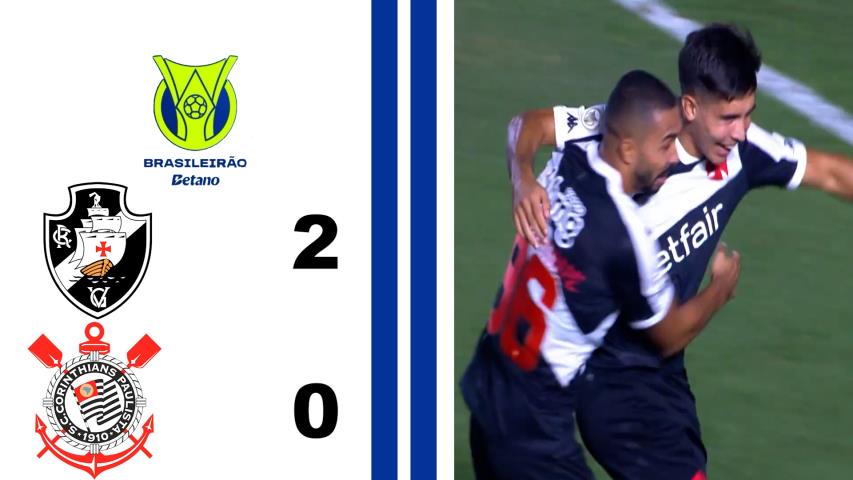Vasco 2x0 Corinthians - 16ª Rodada - Brasileiro Série a 2024