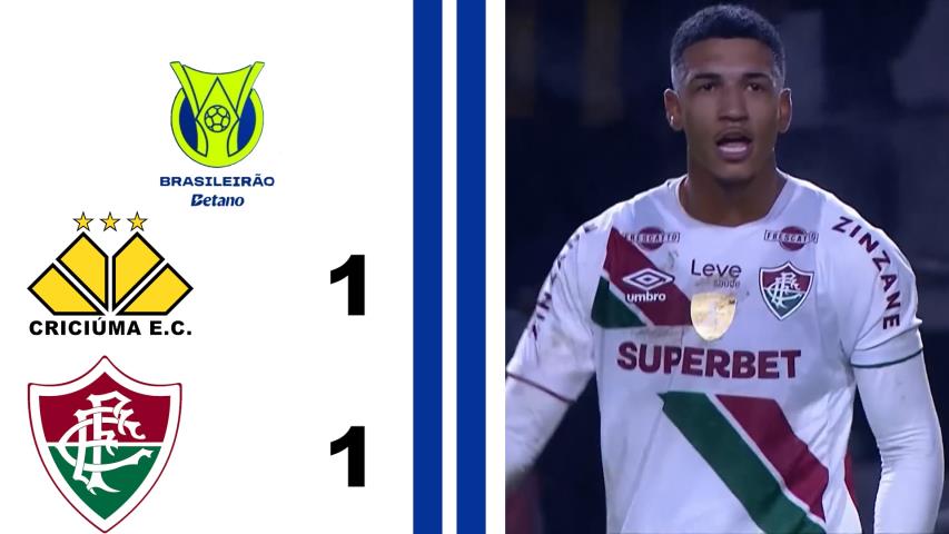 Criciúma 1x1 Fluminense - 16ª Rodada - Brasileiro Série a 2024