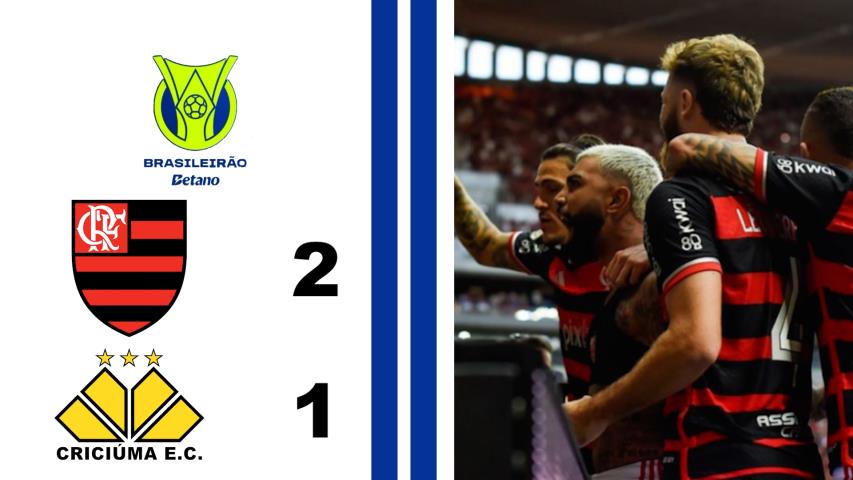 Flamengo 2x1 Criciúma - 18ª Rodada - Brasileiro Série a 2024