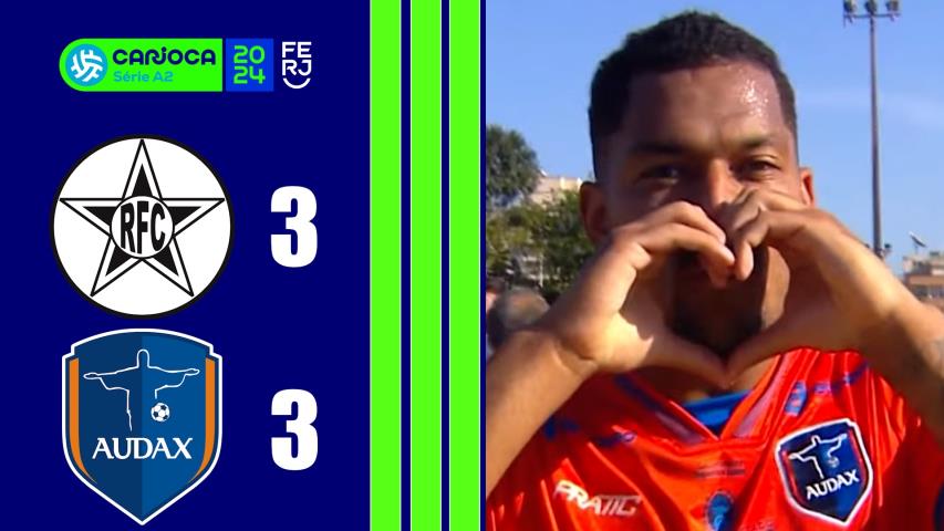 Resende 3x3 Audax - Carioca Série A2 - Taça Santos Dumont - 10ª Rodada