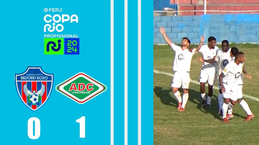 Belford Roxo 0x1 Cabofriense - Copa Rio Profissional 2024 - 1ª Fase - Jogo de Ida