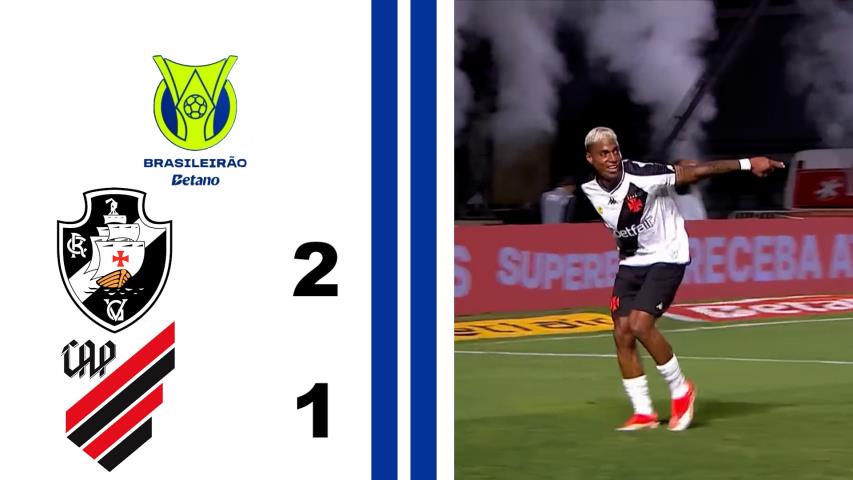 Vasco 2x1 C. Athletico Pr - 24ª Rodada - Brasileiro Série a 2024