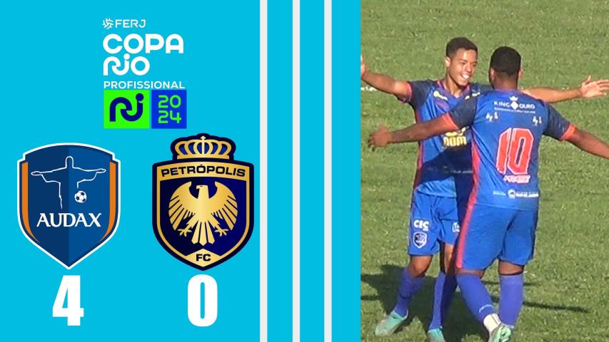 Audax 4x0 Petrópolis -copa Rio Profissional 2024 - 2ª Fase - Jogo de Volta