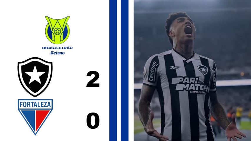 Botafogo 2x0 Fortaleza - 25ª Rodada - Brasileiro Série a 2024