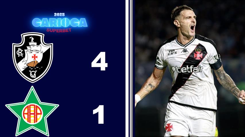 Carioca Superbet 2025 - Taça Guanabara - 5ª Rodada - Vasco 4x1 Portuguesa