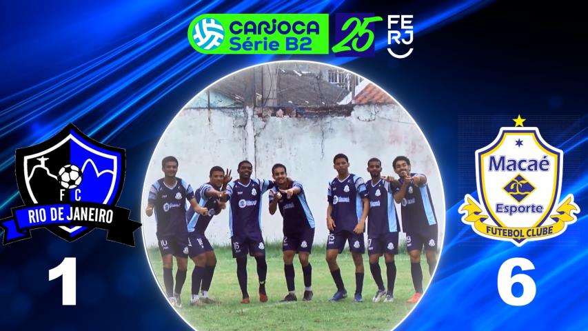 Carioca Série B2 Profissional (2025) - Taça Maracanã - 5ª Rodada - Rio de Janeiro 1x6 Macaé 