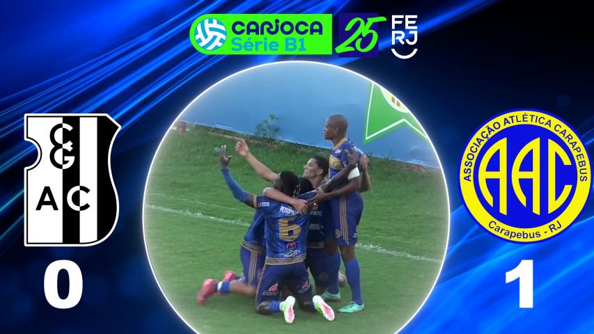 Carioca Série B1 PROF. (2025) - Taça Corcovado - 10ª Rodada - Campo Grande 0x1 Carapebus
