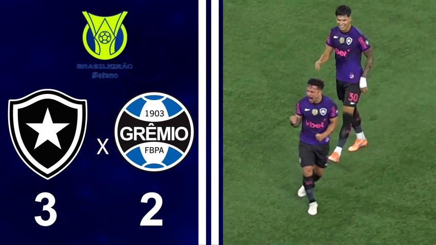 Brasileiro Série a 2025 - 35ª Rodada - Botafogo 3x2 Grêmio