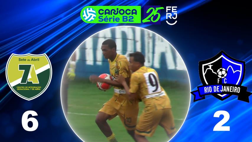 Carioca Série B2 Profissional (2025) - Taça Maracanã - 8ª Rodada - 7 de Abril 6x2 Rio de Janeiro