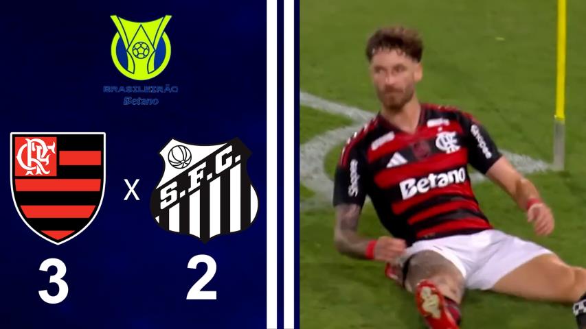 Brasileiro Série a 2025 - 33ª Rodada - Flamengo 3x2 Santos