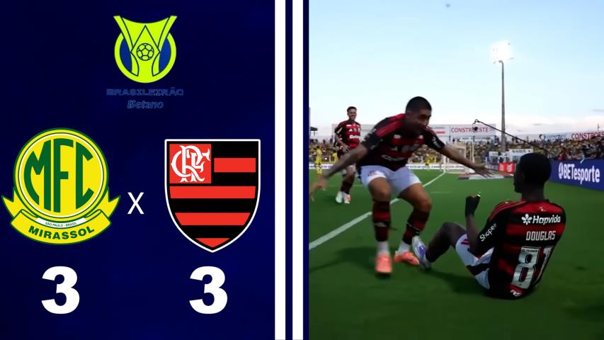 Brasileiro Série a 2025 - 38ª Rodada - Mirassol 3x3 Flamengo