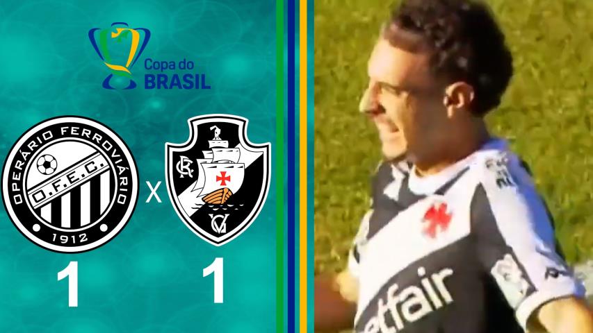 Copa do Brasil 2025 -3ª Fase - Jogo Ida - Operário 1x1 Vasco
