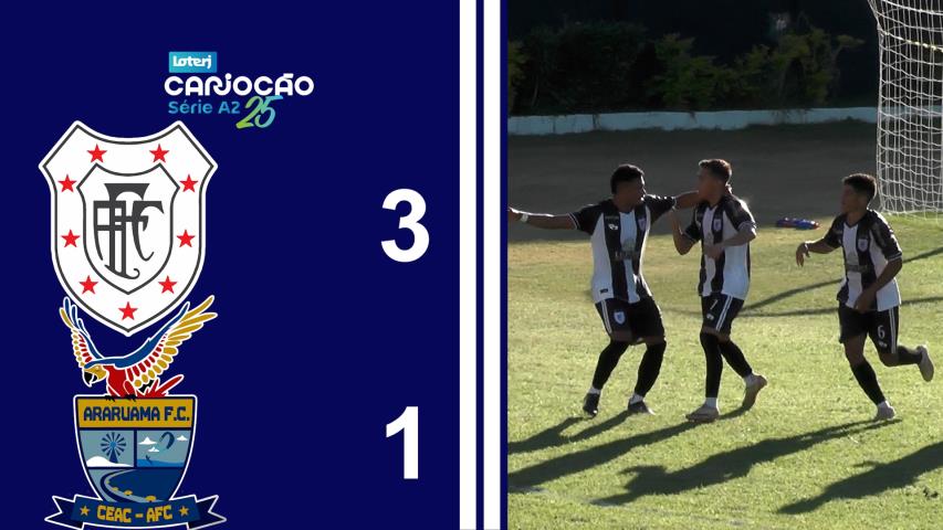 Cariocão Loterj Série A2 (2025) - Taça Santos Dumont - 2ª Rodada - Americano 3x1 Araruama