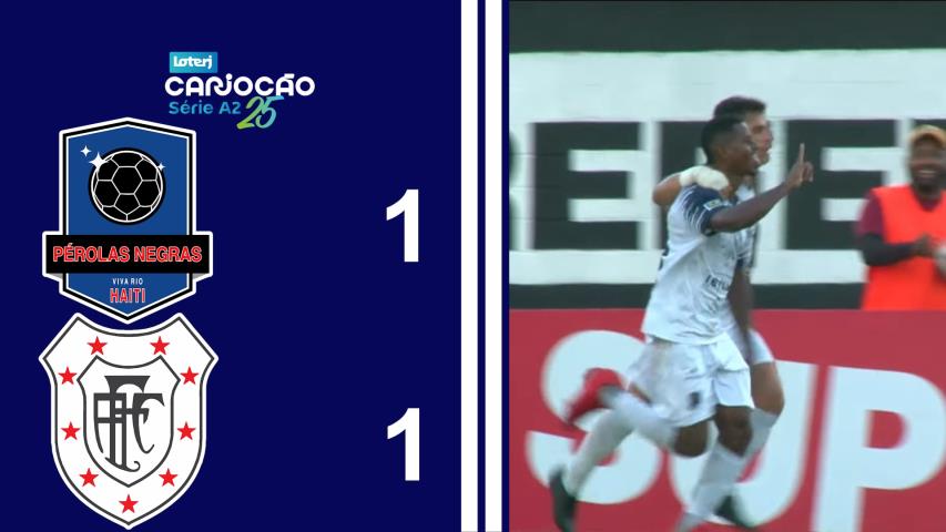 Cariocão Loterj Série A2 (2025) - Taça Santos Dumont - 3ª Rodada - Pérolas Negras 1x1 Americano