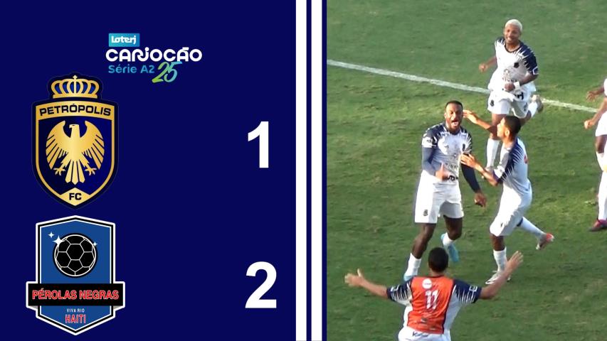 Cariocão Loterj Série A2 (2025) - Taça Santos Dumont - 7ª Rodada - Petrópolis 1x2 Pérolas Negras